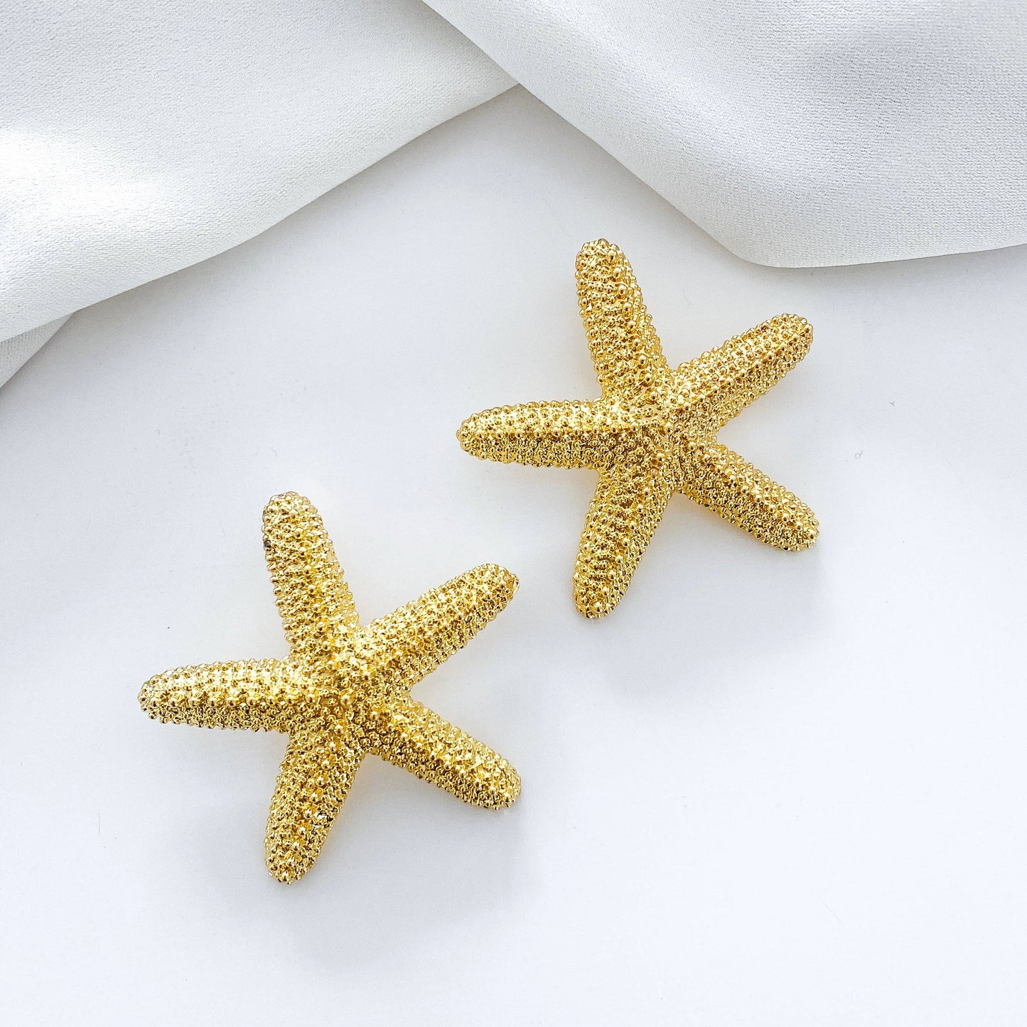 Golden Reef Starfish Earrings