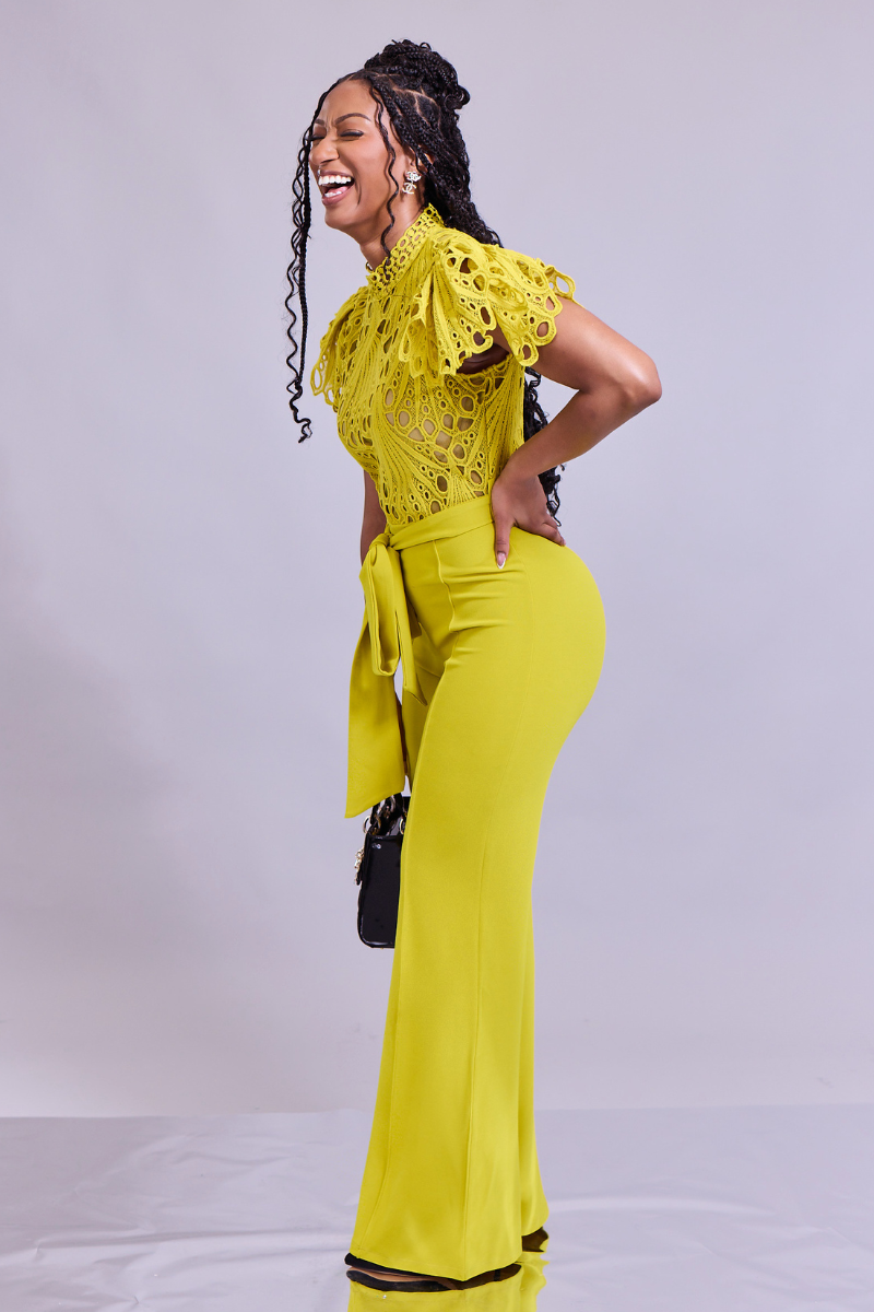 Lime Luxe Jumpsuit (FINAL SALE)