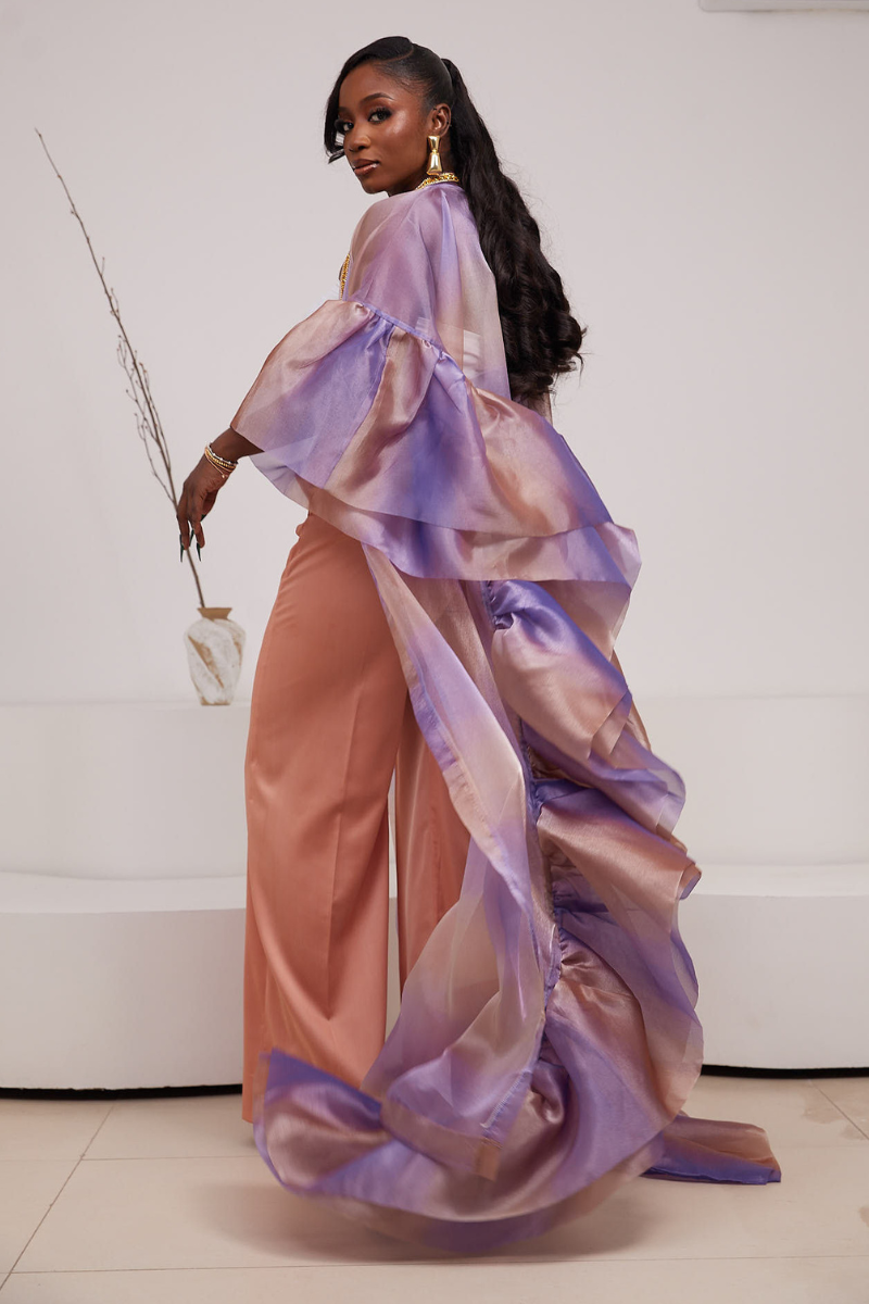 Majestic Elegance – 2-Piece Kimono Pant Set