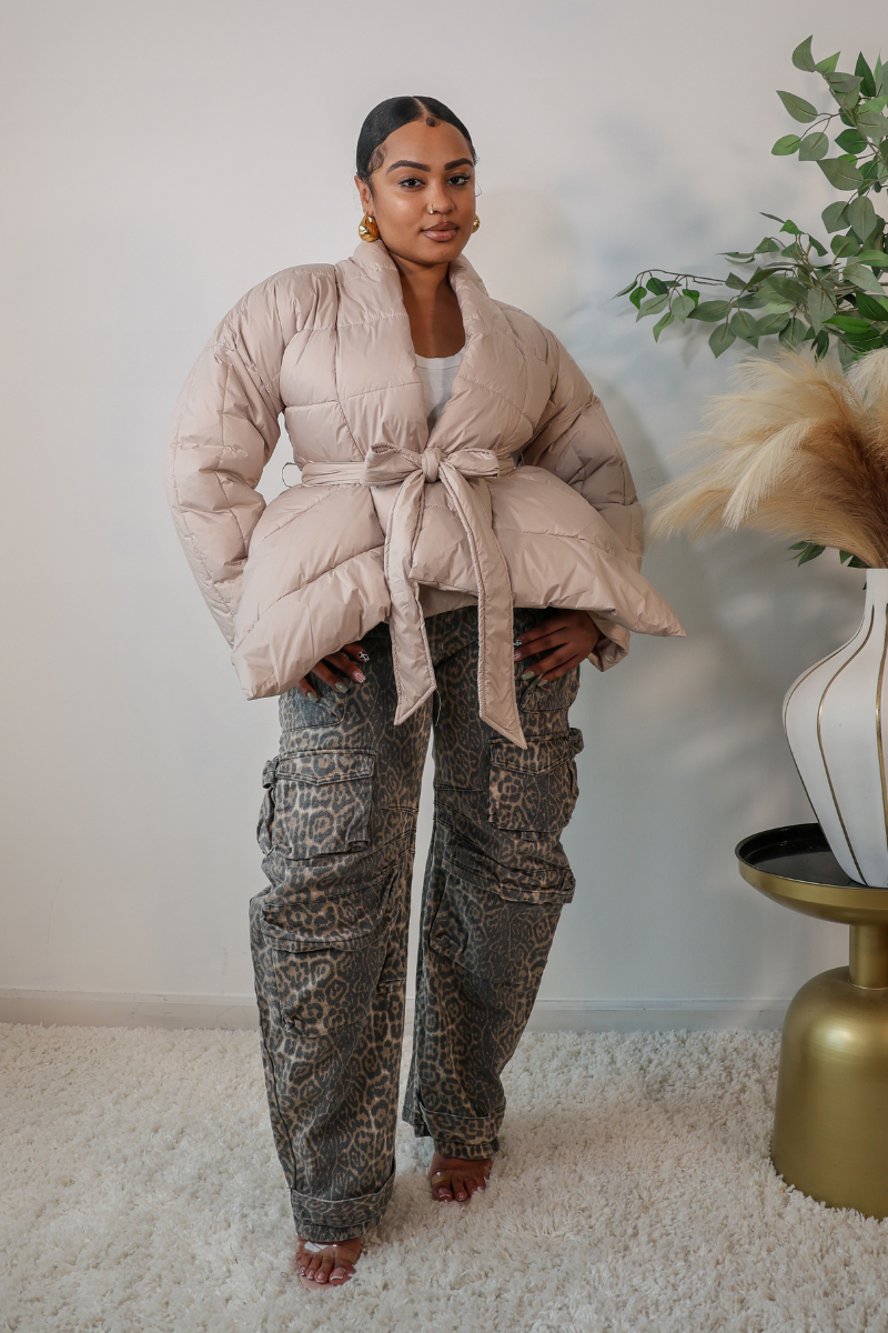 Celestial Wrap Puffer Coat