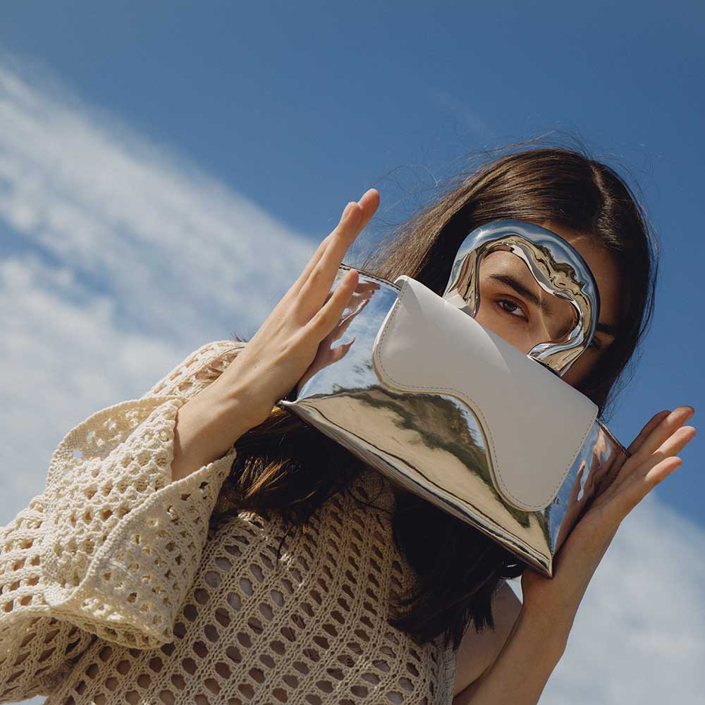 Akari Snow Drop Vegan Top Handle Bag