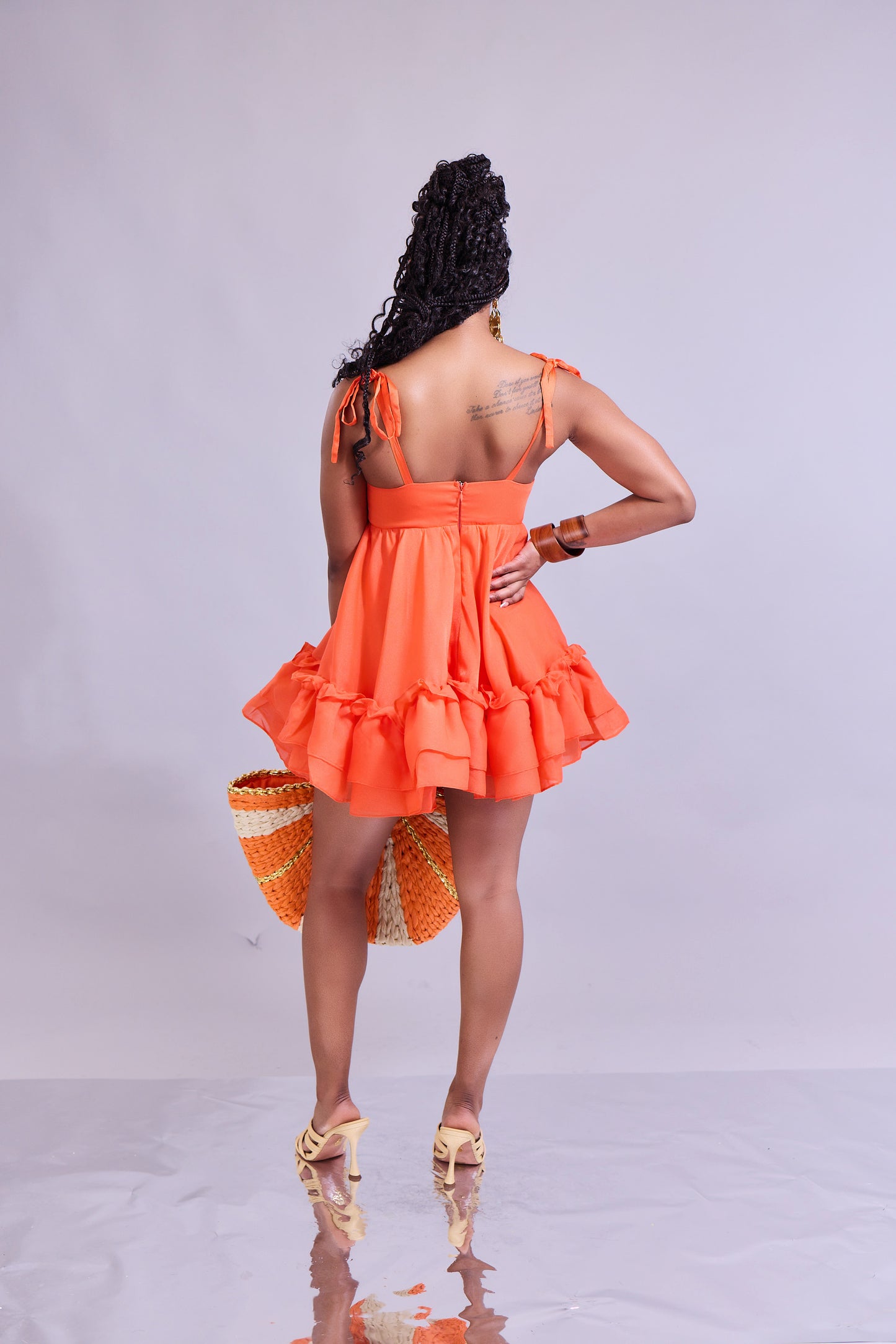 Citrus Zest Flare Dress (FINAL SALE)