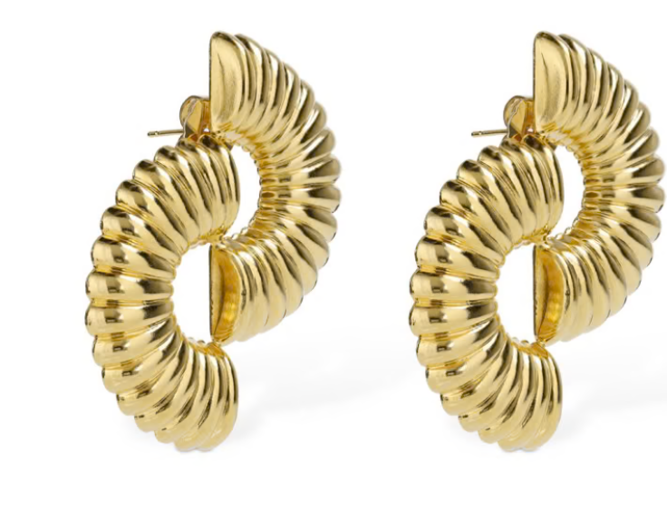 Puffy Hard Shell Hoop Earrings