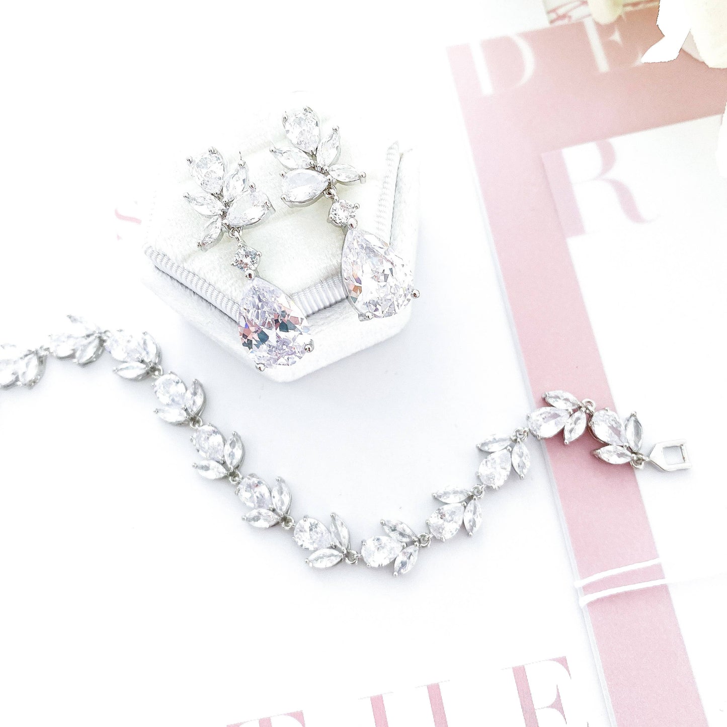Bridal Adore Earrings & Bracelet Set