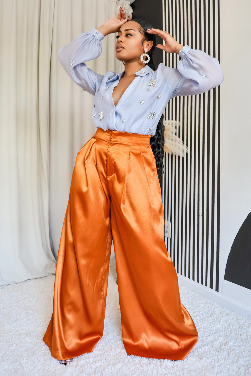 Rustic Chic High Waist Pants