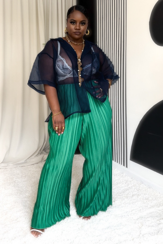 Evergreen Pleated Pants (FINAL SALE)