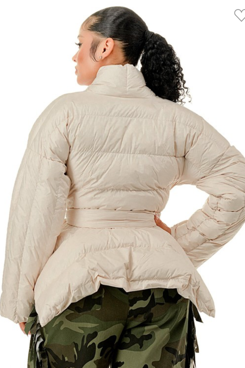 Celestial Wrap Puffer Coat