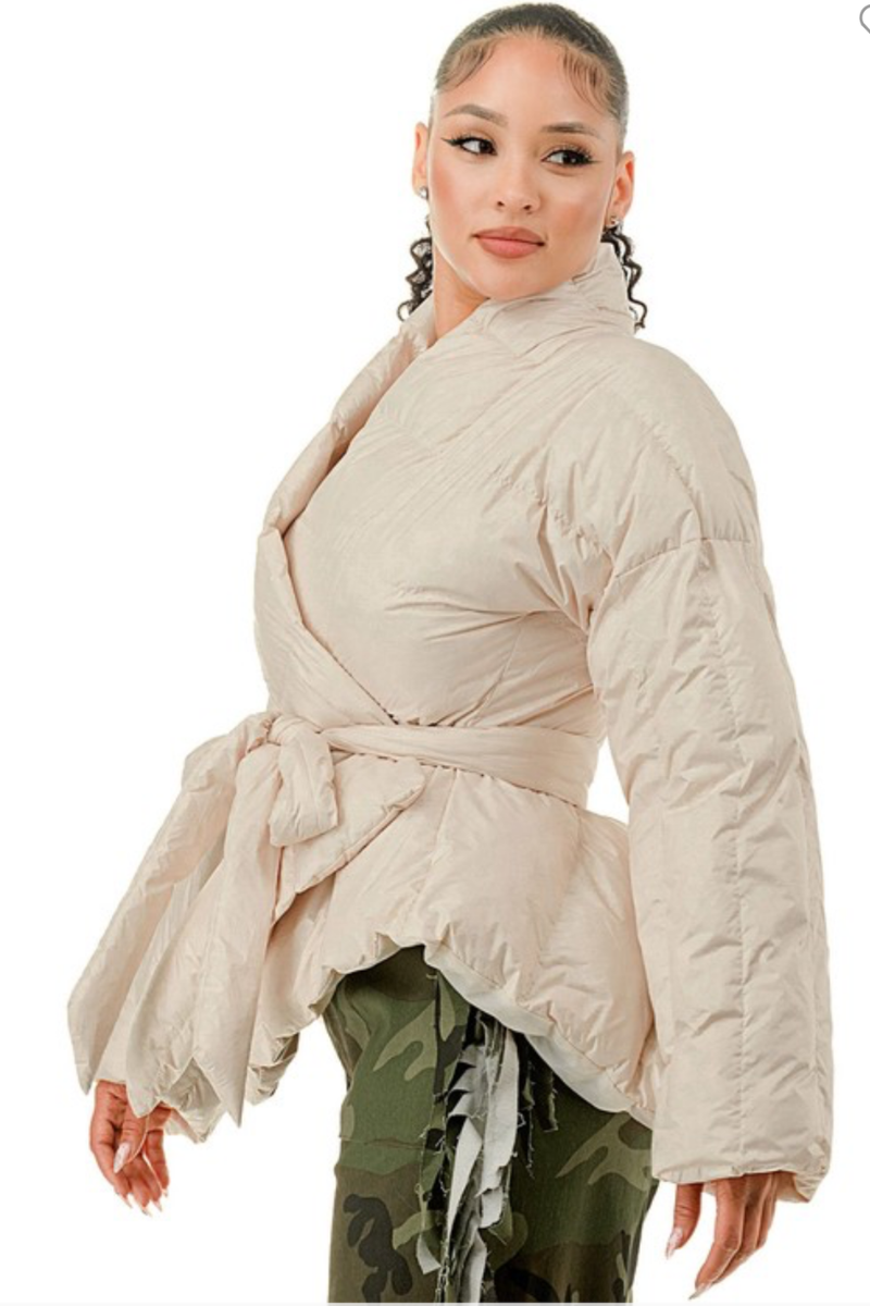 Celestial Wrap Puffer Coat