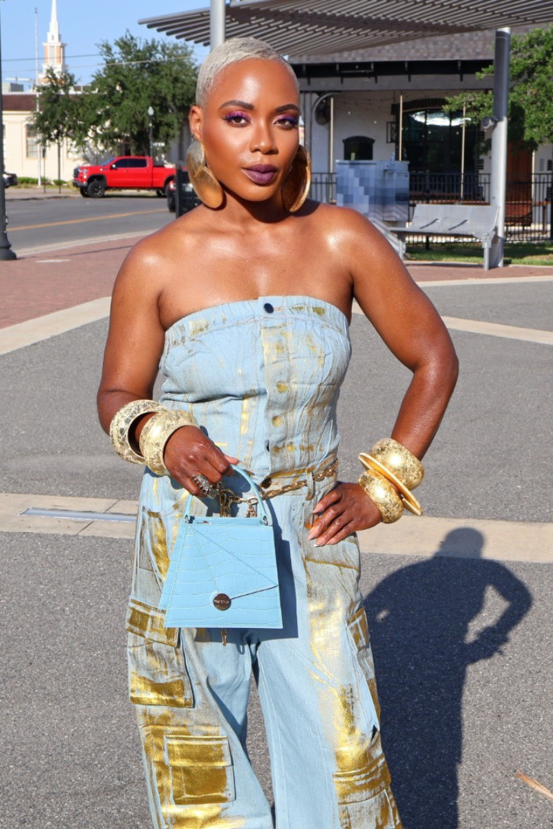 Metallic Denim Fusion Jumpsuit II (FINAL SALE)