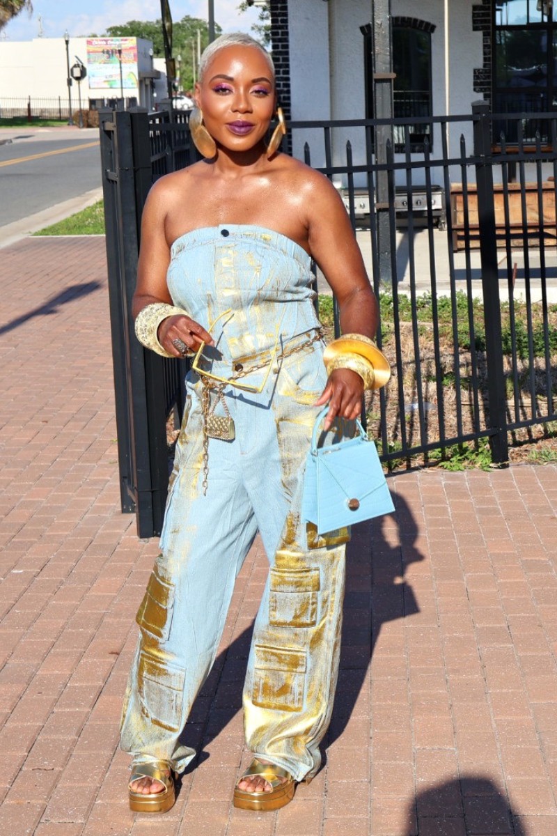 Metallic Denim Fusion Jumpsuit II (FINAL SALE)