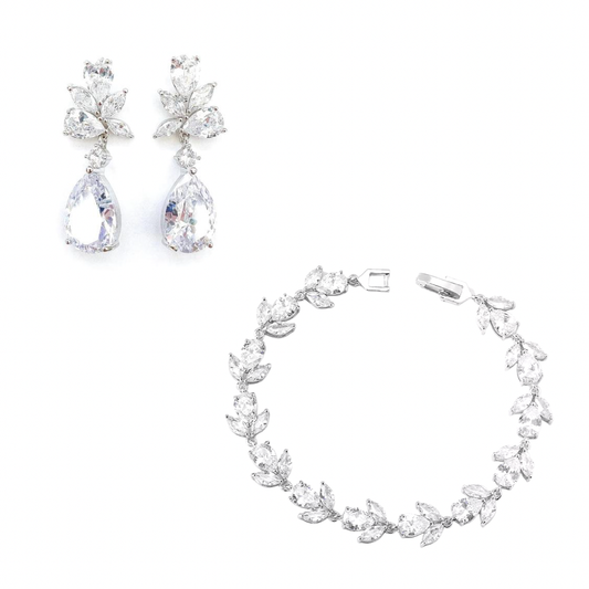 Bridal Adore Earrings & Bracelet Set