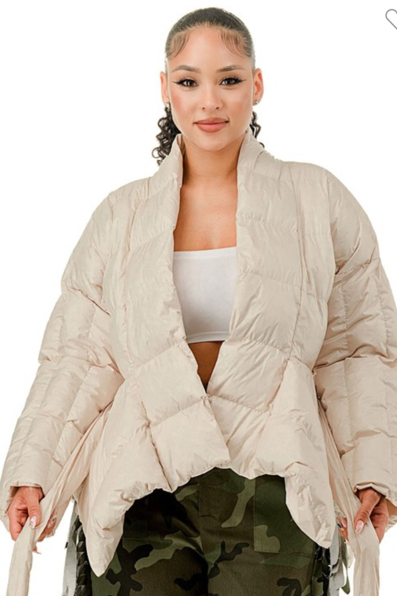 Celestial Wrap Puffer Coat