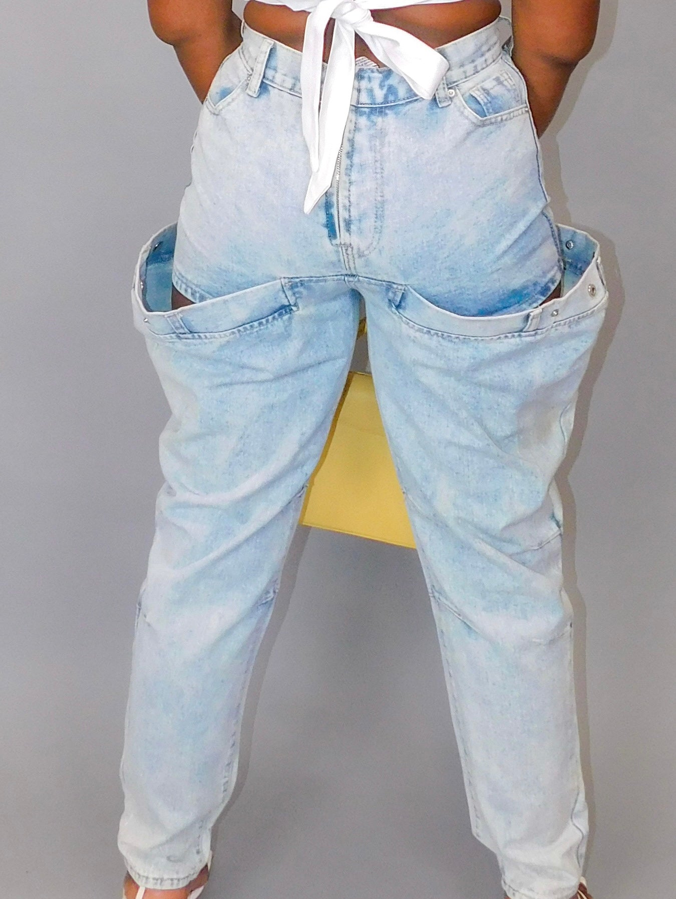 Slash Open Denim Jeans