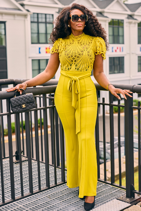 Lime Luxe Jumpsuit (FINAL SALE)